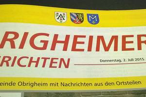 Amtsblatt der Gemeinde Obigheim mit Nachrichten aus den Ortsteilen