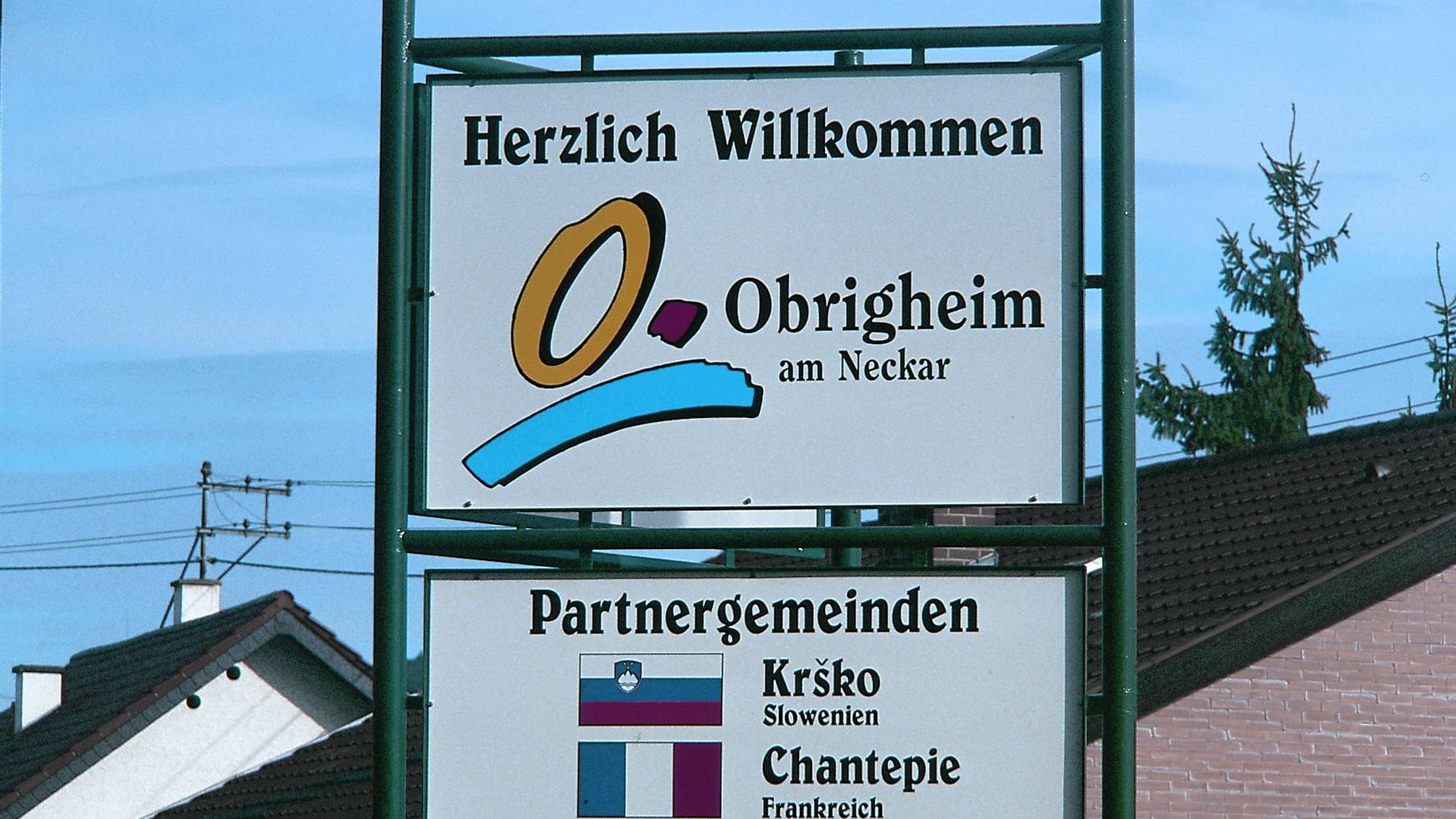  Ortsschild Obrigheim 