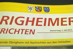 Amtsblatt der Gemeinde Obrigheim mit Nachrichten aus den Orsteilen
